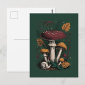 Waldleben-Illustration Postkarte (Vorne/Hinten)