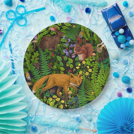 Waldleben Pappteller (Party)