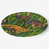 Waldleben Pappteller (Schrägansicht)