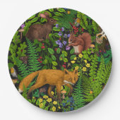 Waldleben Pappteller (Vorderseite)