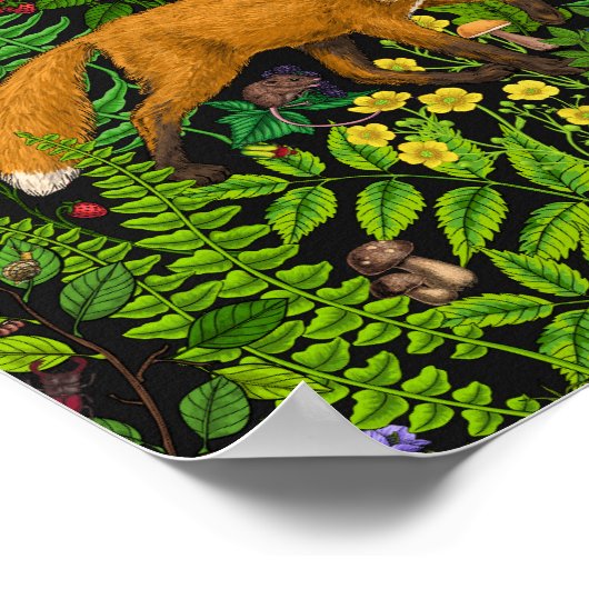 Waldleben Poster (Ecke)