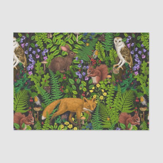 Waldleben Seidenpapier (Vorderseite)