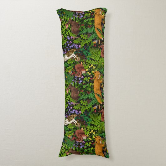 Waldleben Seitenschläferkissen (Vorderseite Vertikal)