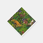 Waldleben Serviette (Ecke)