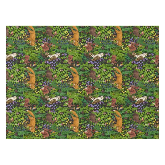 Waldleben Tischdecke (Vorderseite (Horizontal))