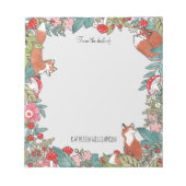 Waldleder Personalisiert Notizblock (Vorderseite)