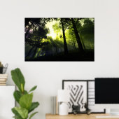 Waldlicht Poster (Heimbüro)
