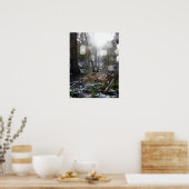 Waldlichter im Schnee #68 Poster (Küche)