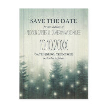 Waldlichter | Rustikal Save the Date