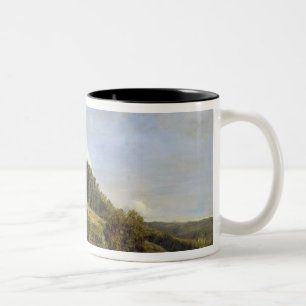 Waldlichtung nahe einem Dorf, 1833 Zweifarbige Tasse