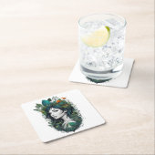 Waldlied Rechteckiger Pappuntersetzer (Vor Ort)