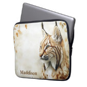 Waldluchs Wildtier Natur Name Laptopschutzhülle (Vorderseite Links)