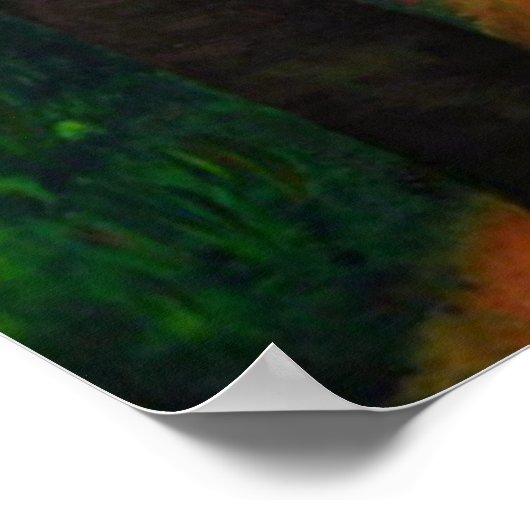 Waldmalerei - Mondlicht Abandon Poster (Ecke)