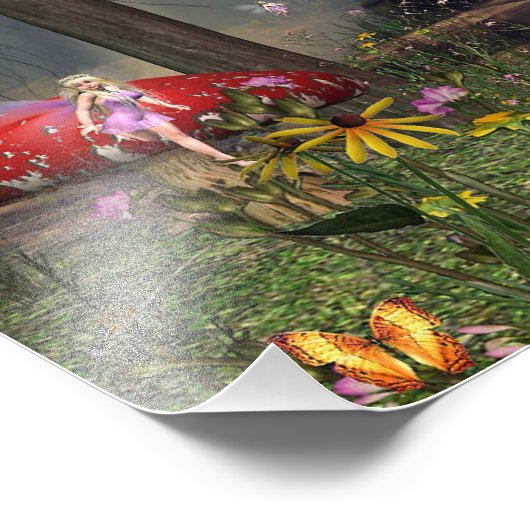 Waldmärchen Fotodruck (Ecke)