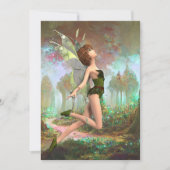 Waldmärchen-Grußkarte Feiertagskarte (Vorderseite)