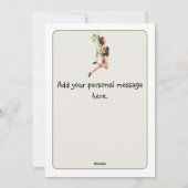 Waldmärchen-Grußkarte Feiertagskarte (Rückseite)