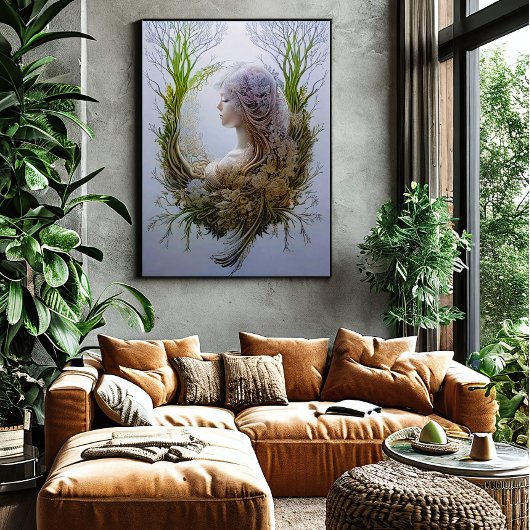 Waldmärchenvibes Leinwanddruck