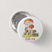 Waldmäuse und Pilze Button (Vorne & Hinten)