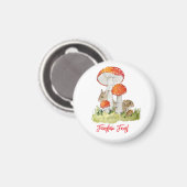 Waldmäuse und Pilze Magnet (Vorderseite/Rückseite)