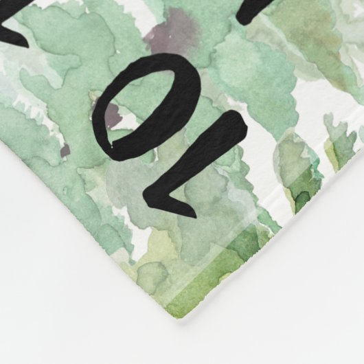 Waldmeilenstein-Wachstums-Decke Fleecedecke (Ecke)