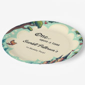 Waldmesse 1. Geburtstag auf dem Waldland Pappteller (Schrägansicht)