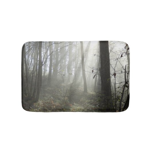 Waldmorning nebel Bath Mat Badematte (Vorderseite)