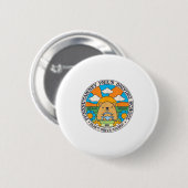 Waldmurmelt-Schule Lustige Männer Frauen Retro-Sta Button (Vorne & Hinten)