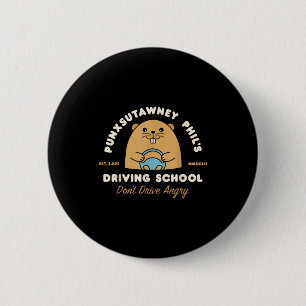 Waldmurmelt-Schule Lustige Männer Frauen Retro-Sta Button