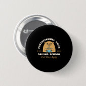 Waldmurmelt-Schule Lustige Männer Frauen Retro-Sta Button (Vorne & Hinten)