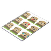 Waldmurmeltier-Emojis Notizblock (Linke Seite)