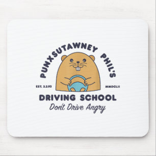 Waldmurmeltier-Fahrschule Lustige Männer Frauen Re Mousepad