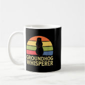 Waldmurmeltier-Flüsterer Lustiger Tierliebhaber Kaffeetasse (Links)