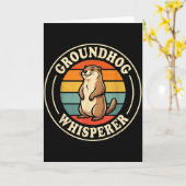 Waldmurmeltier-Flüsterer-Team Shadow Cool Waldmurm Karte (Gelbe Blume)