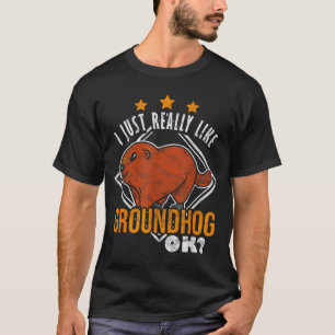 Waldmurmeltier Ich mag Waldmurmeltier einfach Ok _ T-Shirt
