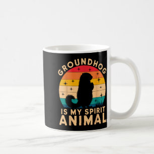 Waldmurmeltier ist mein spirituelles Tier Holzfäll Kaffeetasse
