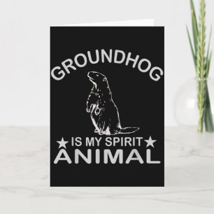 Waldmurmeltier ist mein spirituelles Tier Lustiges Karte