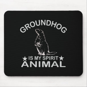 Waldmurmeltier ist mein spirituelles Tier Lustiges Mousepad