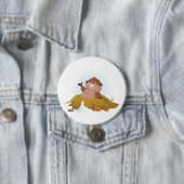 Waldmurmeltier-Knopf Button (Beispiel)