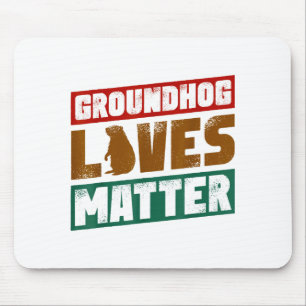 Waldmurmeltier lebt Retro Vintage Tierliebhaber Mä Mousepad