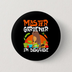 Waldmurmeltier_ Meister-Gärtner in Verkleidung Button