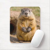 Waldmurmeltier mit Handschellen Mousepad (Mit Mouse)