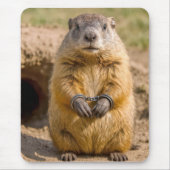 Waldmurmeltier mit Handschellen Mousepad (Vorne)