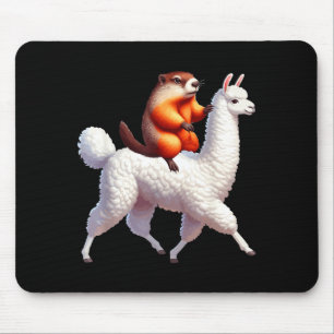 Waldmurmeltier-Reit-Lama-Kostüm Familie Kinder Kle Mousepad