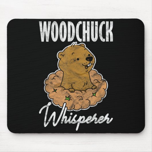 Waldmurmeltier-Waldmurmeltier-Flüsterer _3 Mousepad (Vorne)