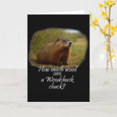 Waldmurmeltier! Wie viel kann ein Waldmurmeltier s Karte (Gelbe Blume)