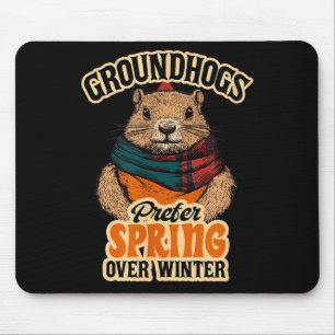 Waldmurmeltiere bevorzugen Frühling gegenüber Wint Mousepad