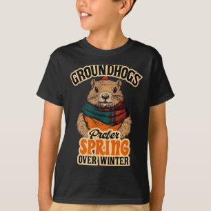 Waldmurmeltiere bevorzugen Frühling statt Winter G T-Shirt