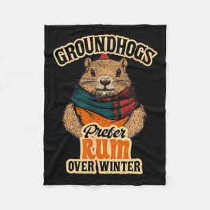 Waldmurmeltiere bevorzugen Rum gegenüber Winter Fleecedecke