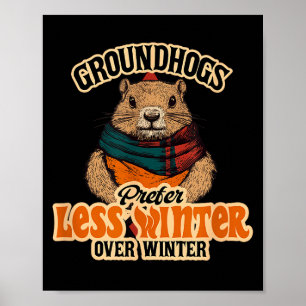 Waldmurmeltiere bevorzugen weniger Winter statt Wi Poster