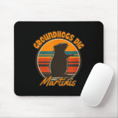 Waldmurmeltiere und Martinis - Lustige Retro-Waldm Mousepad (Mit Mouse)